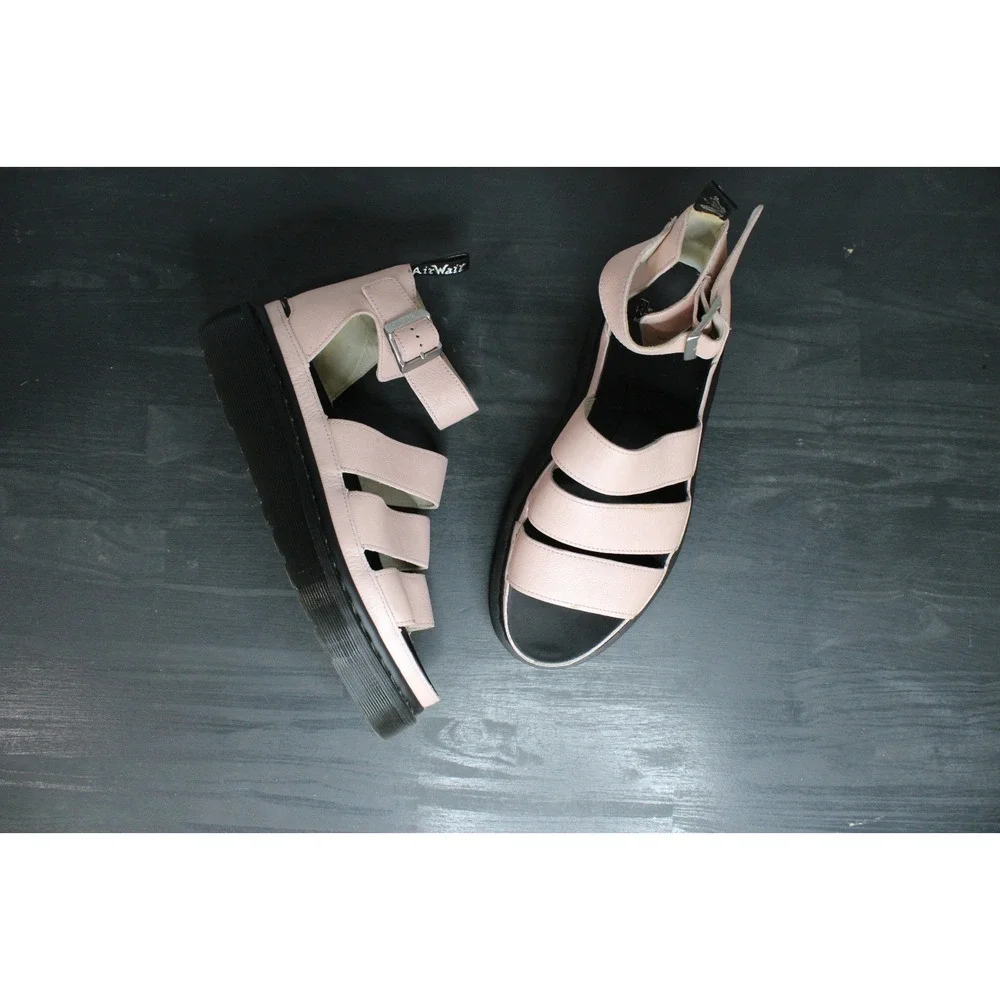 Dr Martens Clarissa‎ II Quad Sandals Womens US Size 11 Lilac Leather Platform